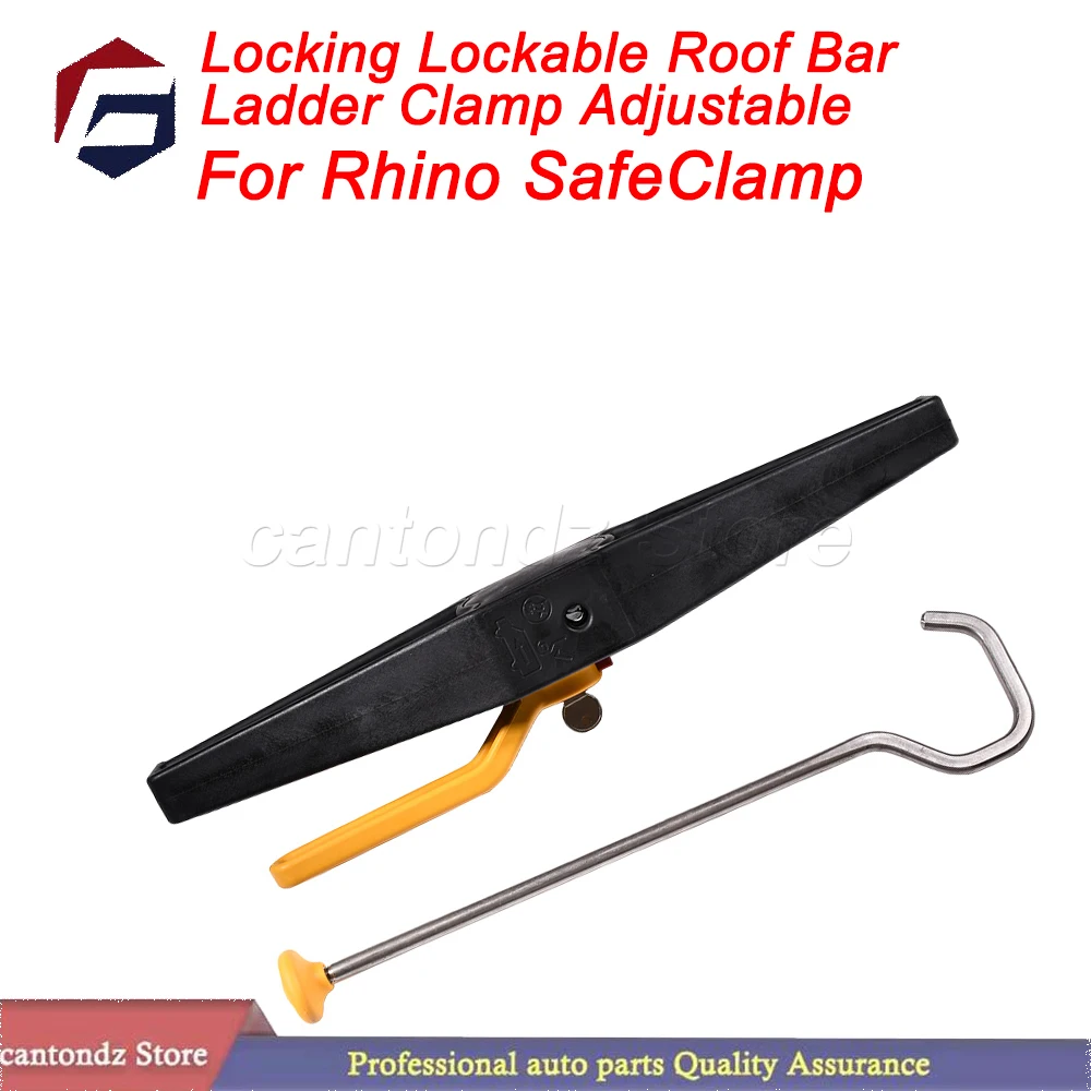 

1PC For Rhino SafeClamp Locking Lockable Roof Bar Ladder Clamp Adjustable