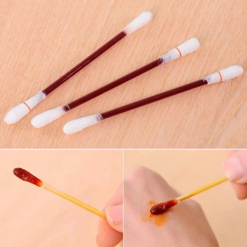 Disposable Iodine Alcohol Disinfectant Cotton Swab Nursing Supplies, Used For Disinfecting Wounds And Outdoor Survival First Aid gallery 2