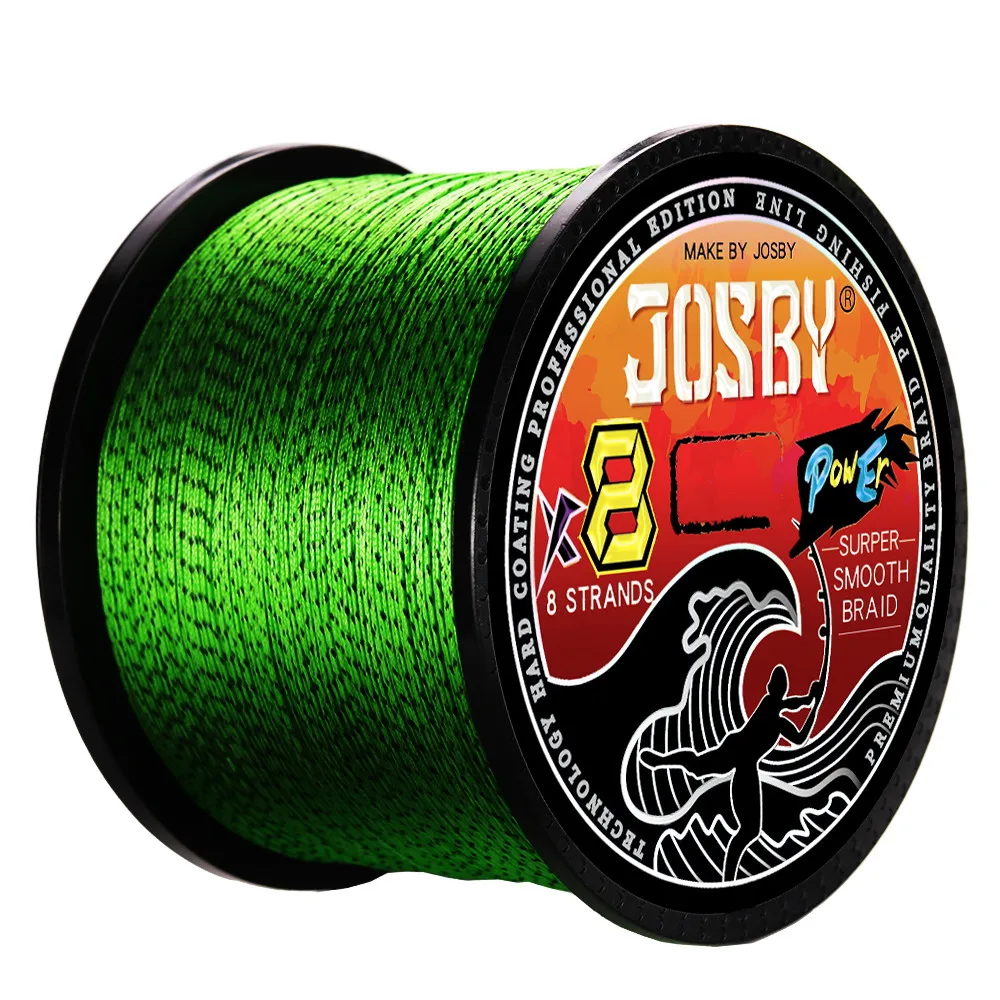 JOSBY Japan 8 Stränge geflochtene Angelschnur Multifilament gesprenkelter 8X PE-Draht 100 m 300 m 500 m Fliege Meer Salzwasser Süßwasser Pesca