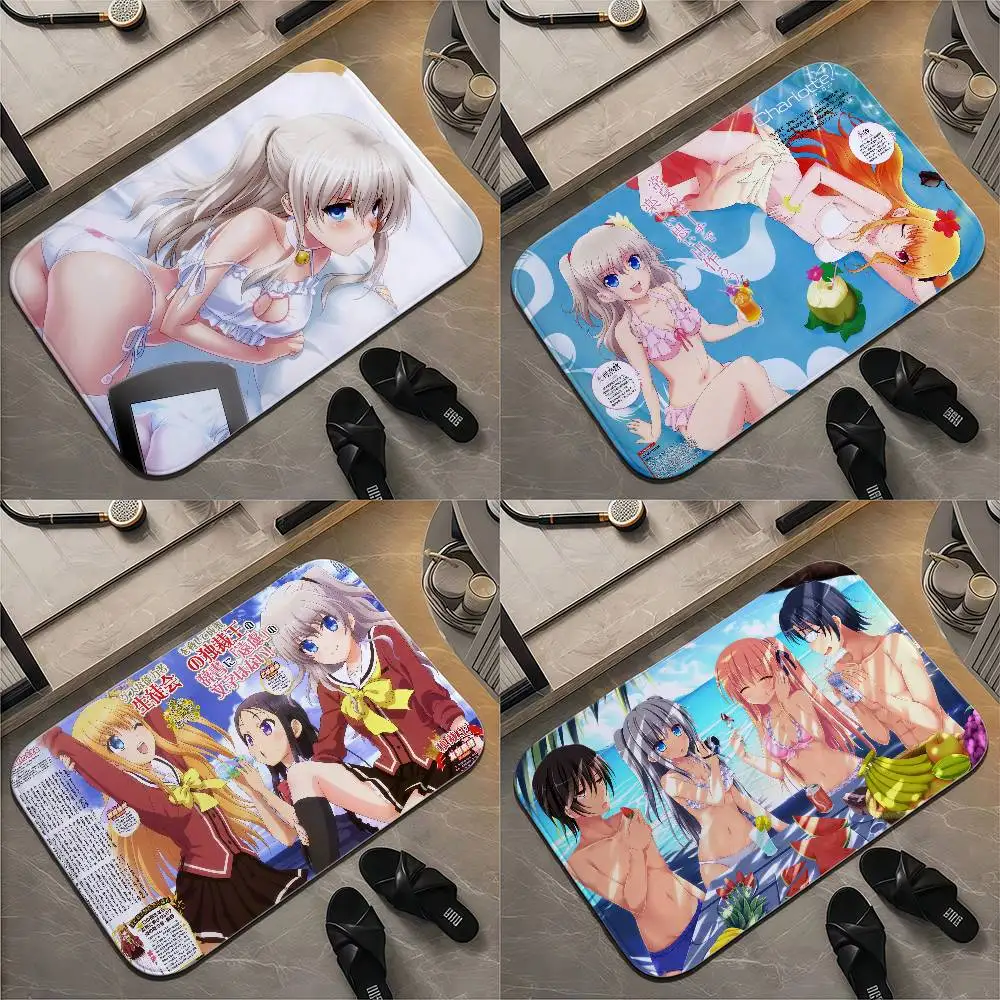 

Charlottes Sexy Anime Floor Mat Printed Large Carpets Room And Bedroom Carpets Bathroom Anti Slip Door MATS Small Carpets