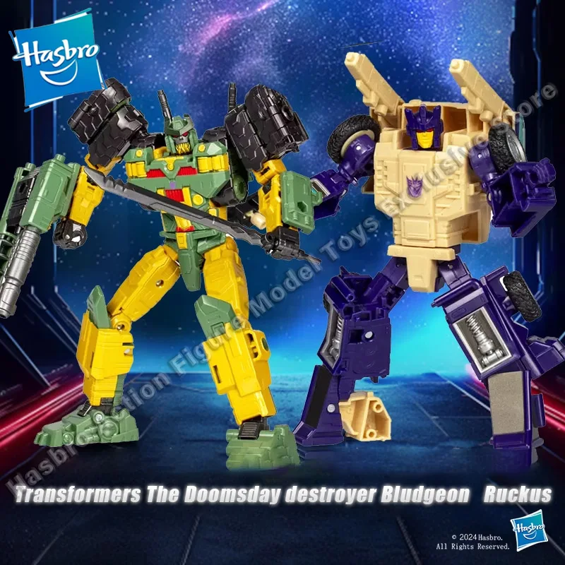 Oryginalny Hasbro Transformers Bludgeon Ruckus Figurki akcji Model Zabawki Kolekcjonerski robot zmieniający kształt Autoboty Prezent