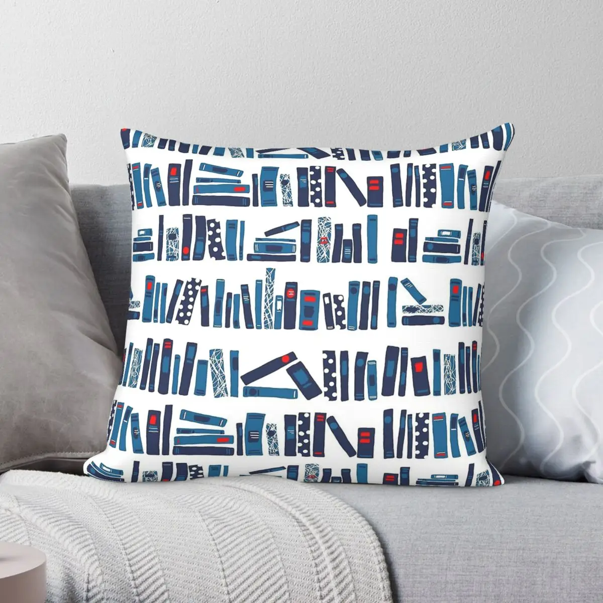 Keep Reading Books Pillowcase Polyester Linen Velvet Pattern Zip Decor Throw Pillow Case Sofa Seater Cushion Case Wholesale