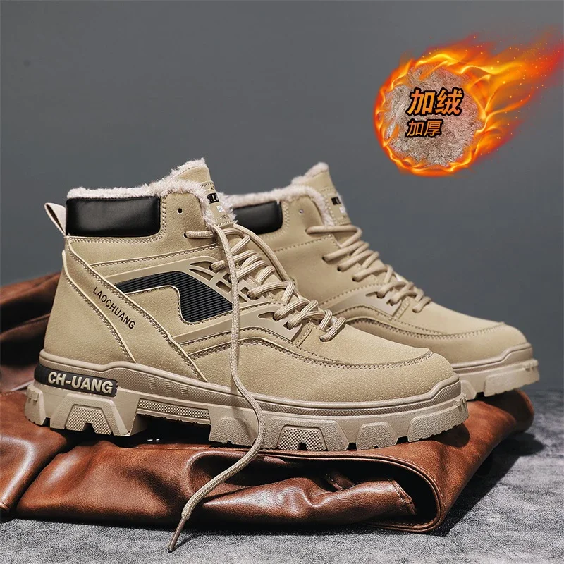 

High Quality Tooling Boots for Man Casual Outdoor Work Hiking Men's Shoes High Tops Mans Sports Boot Hard-wearing Popular Model