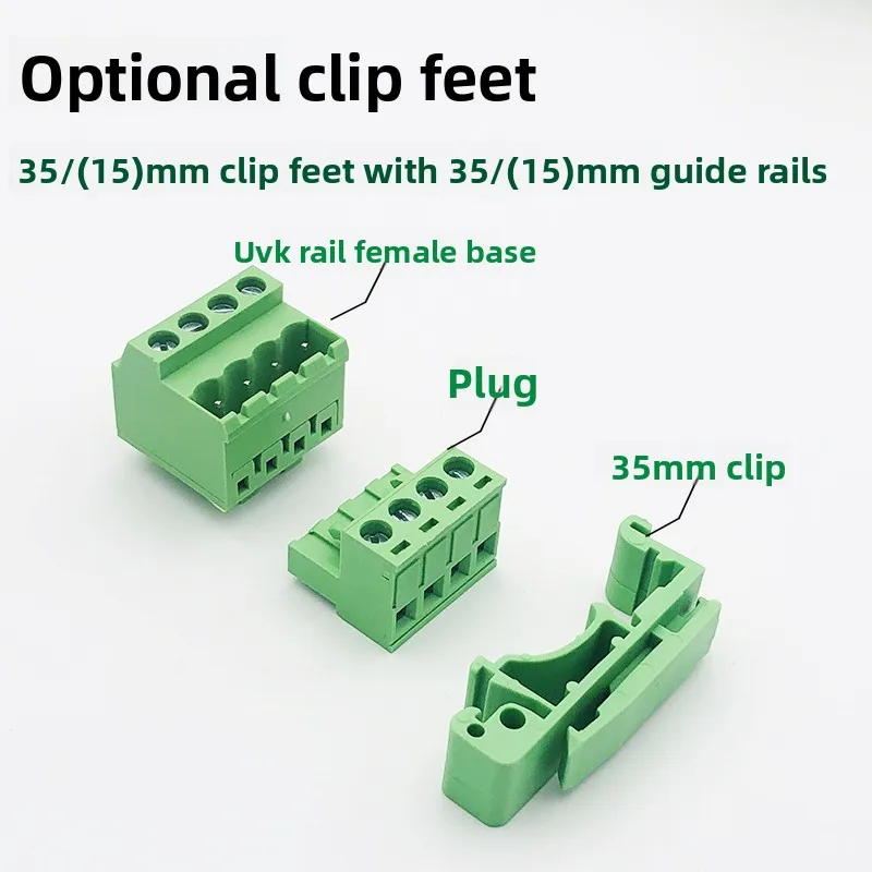 

2EDG-UVK/K-5.08 Solderless Docking Rail Pluggable Terminal Block Mounted 15/35mm Rail Fixed