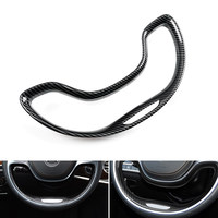 Carbon Texture For Mercedes Benz S Class S400 S320 S350 2014 2015 2016 2017 ABS Car Inner Accessories Steering Wheel Cover Trim
