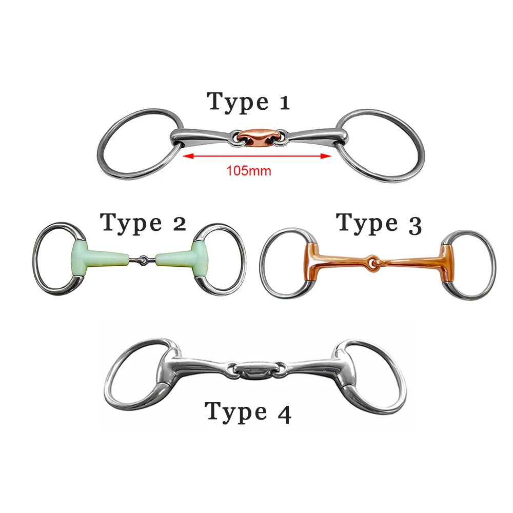 Nuevo anillo de acero inoxidable con broca para caballo, equipo de entrenamiento de brida para caballo, anillo suelto para controlar actividades de caballos