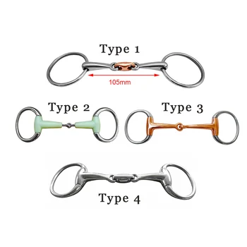 Nieuwe paardenbit roestvrijstalen ring paardenhoofdstel trainingsapparatuur losse ring voor het controleren van paardenactiviteiten