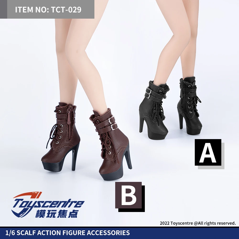 Toyscentre TCT-029 TCT-020 1/6 Weibliche High Heels Stiefel Hohl Schuhe Modell TCT-003 4 5 6 7 8 9Fit 12'' Soldat Action Figur Körper – Detail 18