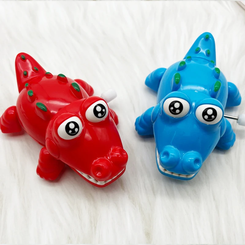 창의적인 귀여운 시계 태엽 악어 작은 장난감, 노벨티 재미있는 만화 태엽 동물 장난감, 어린이 즐거운 휴일 생일 선물, 1 개