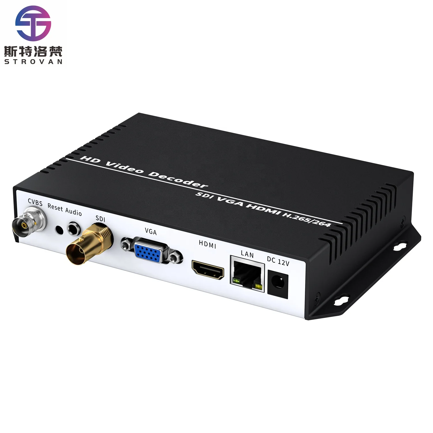 SRT RTMP RTSP Multi View SDI 4K H.265 H.264 Video Decoder Topbox Player VGA HDMI Output