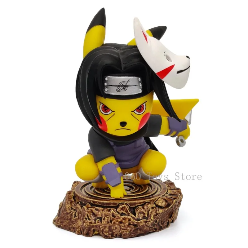 Anime Figuur Naruto Uchiha Itachi Cosplay Pikachu Action Figure Speelgoed Gift Pop 10.5 cm/4.13in