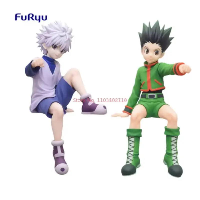 Original Furyu Hunter X Hunter Killua Zoldyck Gon Freecss Noodle Stopper Figure Toys Anime Action Figurine Pvc Model Xmas Gift