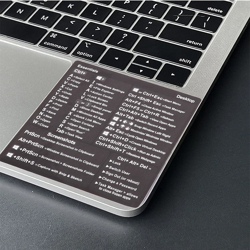 Hot! Windows PC Reference Keyboard Shortcut Sticker Adhesive for PC Laptop Desktop Dropshipping & Free Shipping