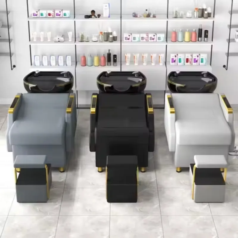 

Hair Washing Station Massage Bed Hair Salon Furniture Shampoo Bed Washing Shampoo Chair With Bowl