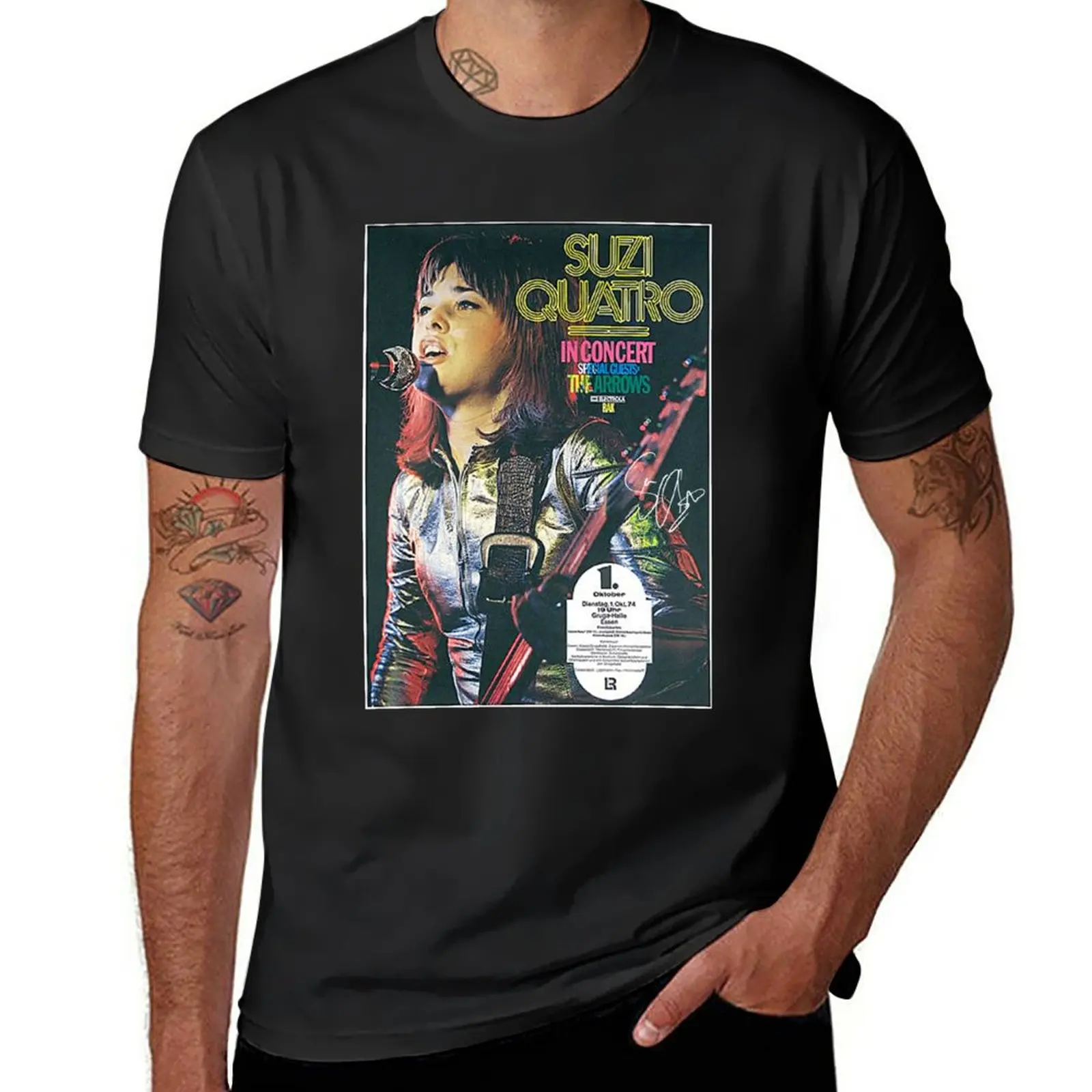 New Suzi Quatro T-Shirt shirts graphic tees Oversized t-shirt Short t-shirt kawaii clothes Men's t-shirts