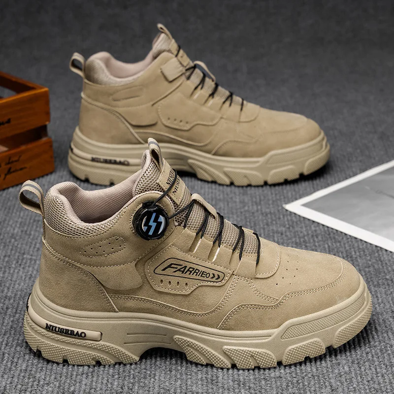 Sommer Herren Freizeitstiefel Leder Herren Sneakers Bequeme weiche männliche Wark Board Schuhe Plateaustiefel für Männer К Nangки Мужatorio