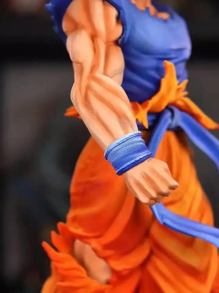 Figurka Jt Dragon Ball Z Son Goku Goku Blue Jt Podstawa Led Super Saiyan Figurki Kolekcjonerskie Model Zabawki Prezent