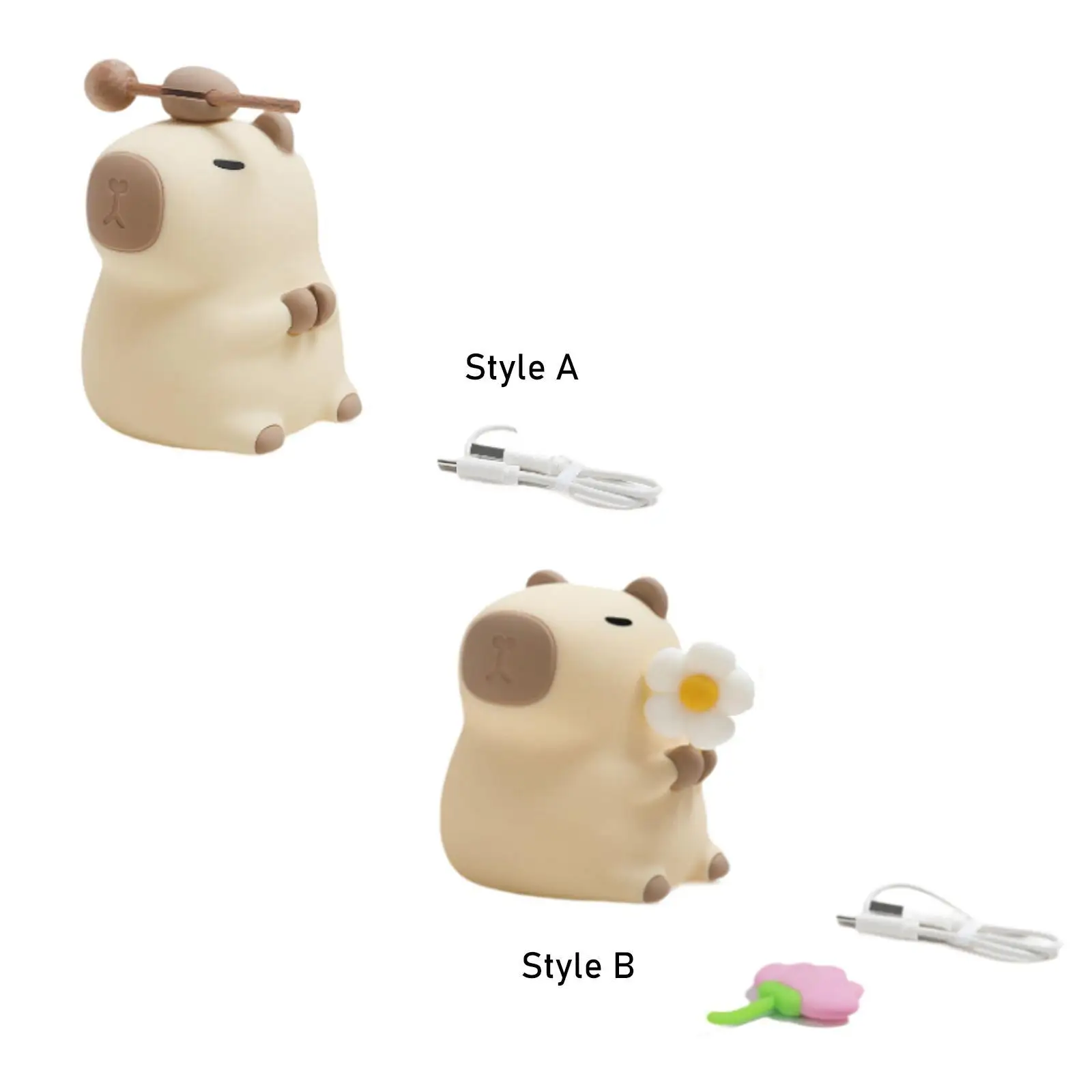 

Capybara Night Light Capybara Light Ornament for Restaurant Office Dormitory