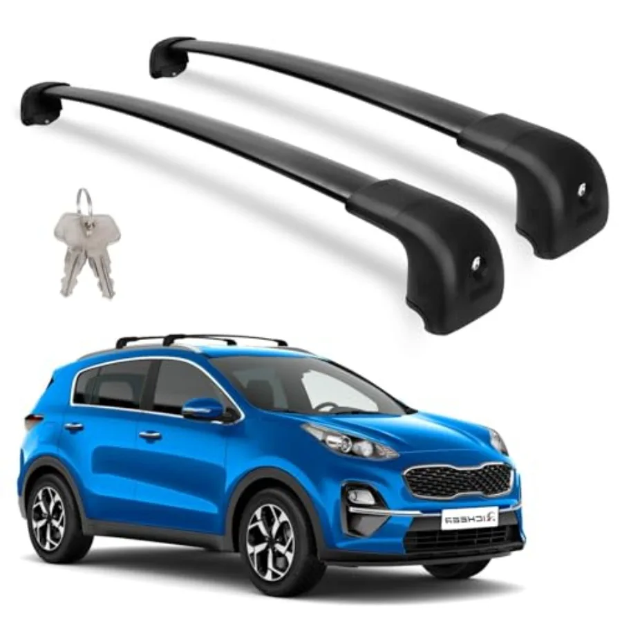 

300LBS Roof Rack Cross Bars for with Flush Rails Lockable Heavy Duty Aluminum Cross Bar with Anti-Theft Locks for Cargo Racks R