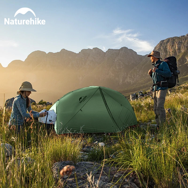 Naturehike Star River namiot kempingowy ultralekki dwuosobowy wodoodporny namiot z plecakiem dwudrzwiowy namiot turystyczny na świeżym powietrzu