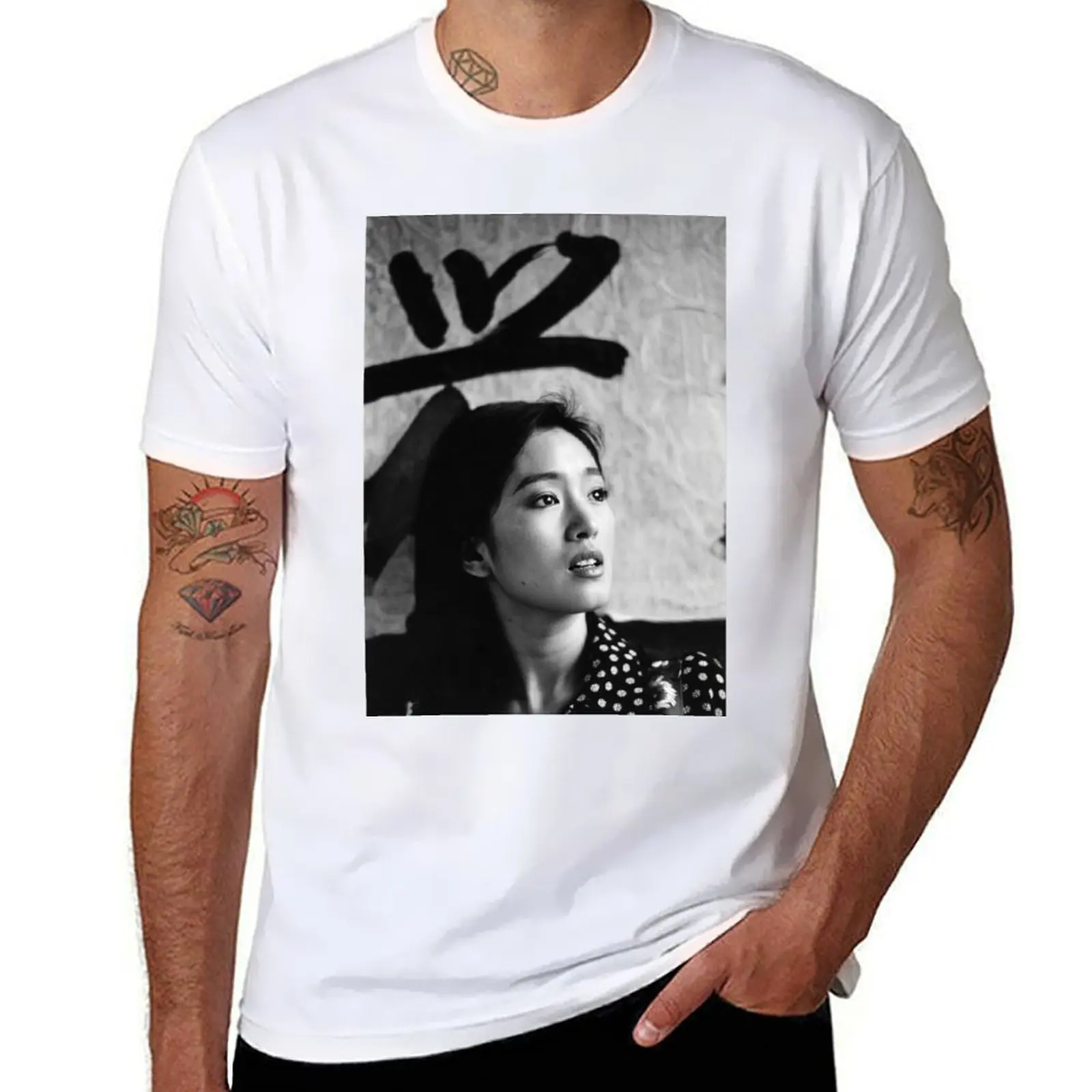 

Young Gong Li T-Shirt t shirts for man graphic funny t shirts for man cotton T-Shirt