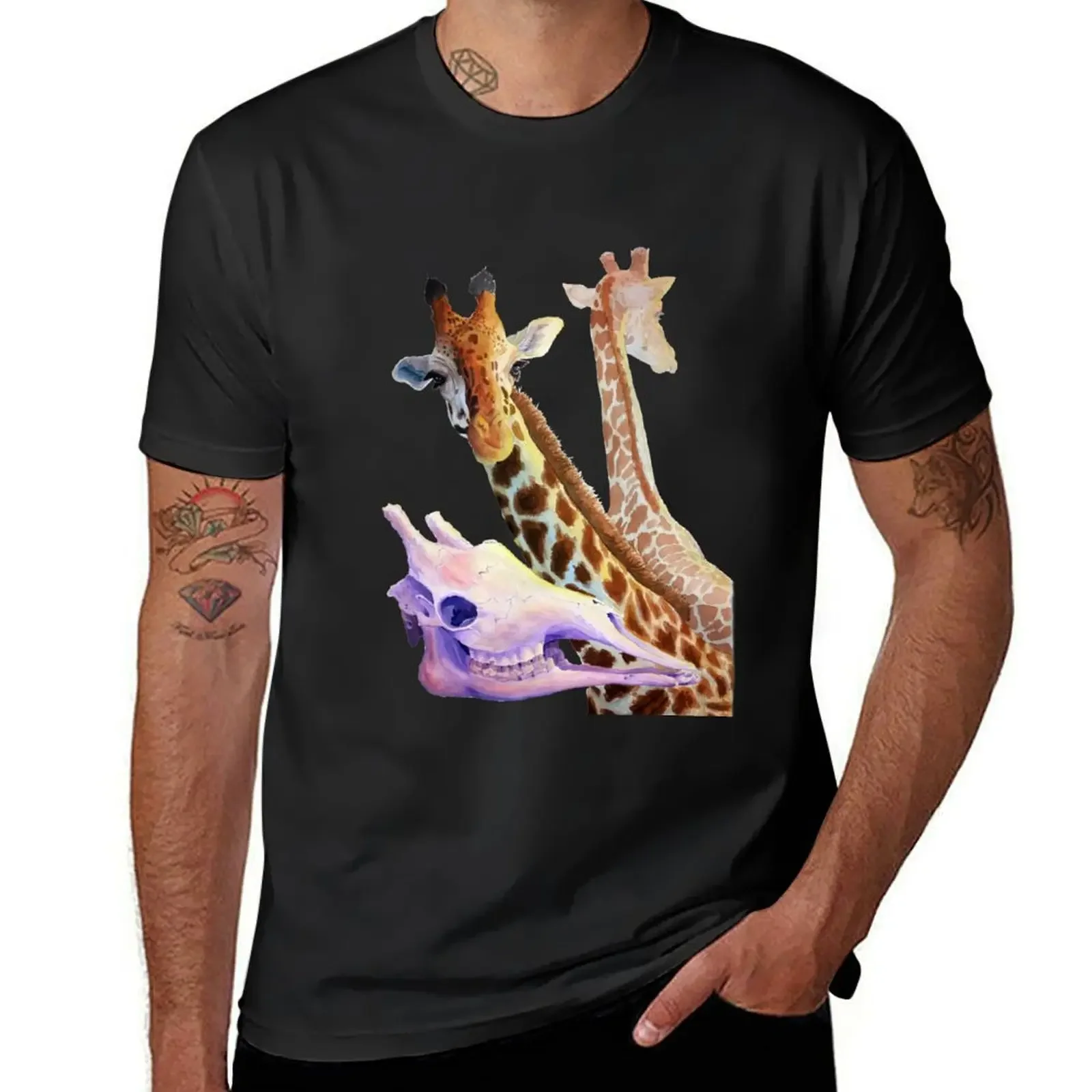 

Giraffes T-Shirt Short sleeve tee new edition anime stuff man clothes men clothes