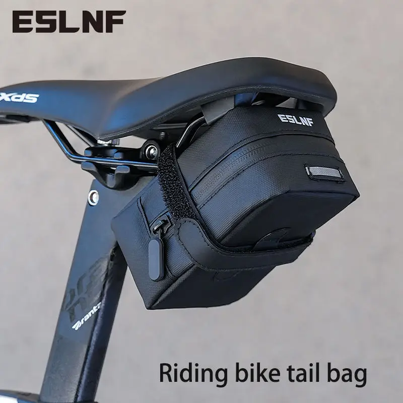 ESLNF Mountain & Road Bike Tail Bag - Outdoor Cycling TPU Waterproof Saddle Bag for Bicycle Seat - Essential Riding Gear