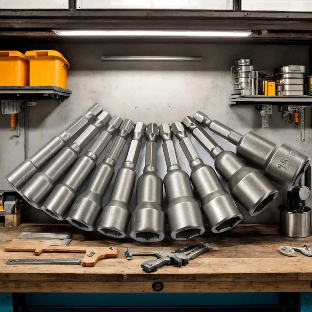 

ASDTODW 6-19mm Magnetic Socket & Hex Key Set - Drill Bit Adapter for Power Tools (Durable & Versatile)