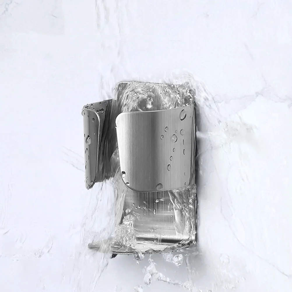 

4pcs Electric Toothbrush Holder Wall-Mounted Non-Punching Stainless Steel Bathroom Storage Rack Toothbrush Stand Home Organizer