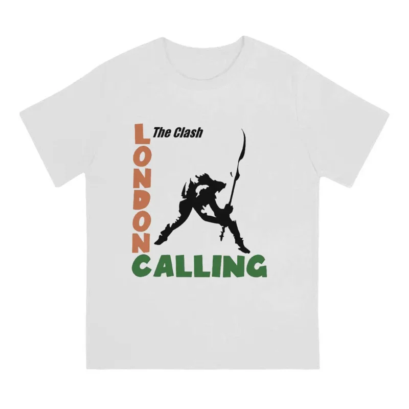 London Calling Men T Shirts T-The Clashs Novelty Tees Short Sleeve Round Collar T-Shirt Cotton Classic Tops