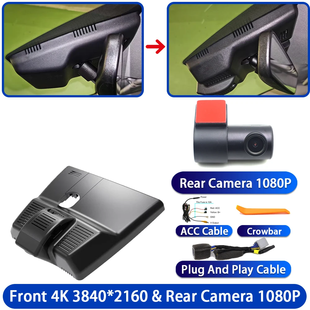 HighCity For Hyundai Tucson NX4 2020 2021 2022 2023 2024 2025 Dash Cam Camera DVR Night Vision Wifl Plug And Play Video Recorder image 3
