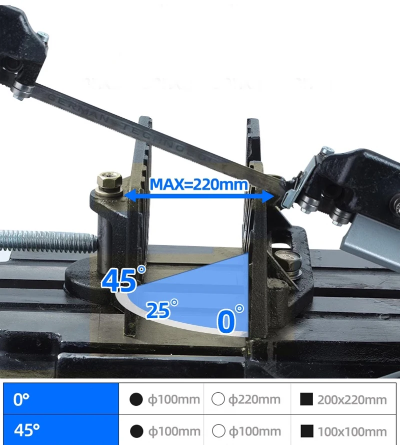 Hx220 Bands äge maschine kleine Säge maschine Metalls ch neiden Haushalt vertikale und horizontale elektrische Profil Bewehrung schneide maschine