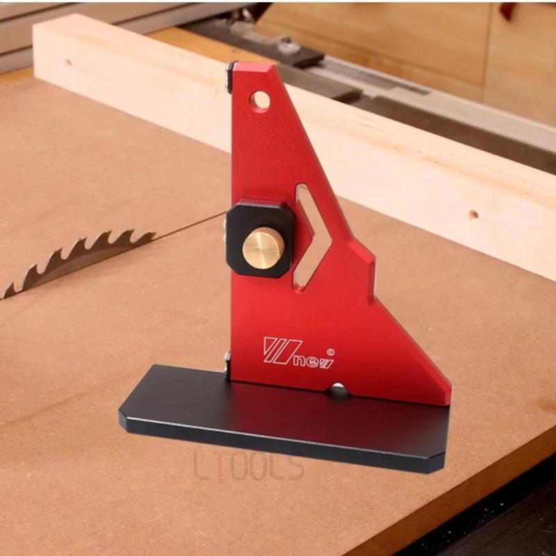 

1PCS Woodworking Table Saw Push Plate Stable Aluminum Right Angle Corrector Convenient Carpenter Adjustable DIY Auxiliary Tools