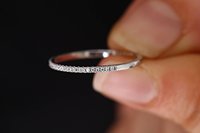 925 silver luxury single row zircon ring female micro-set fashion full diamond thin ring party birthday gift wholesale