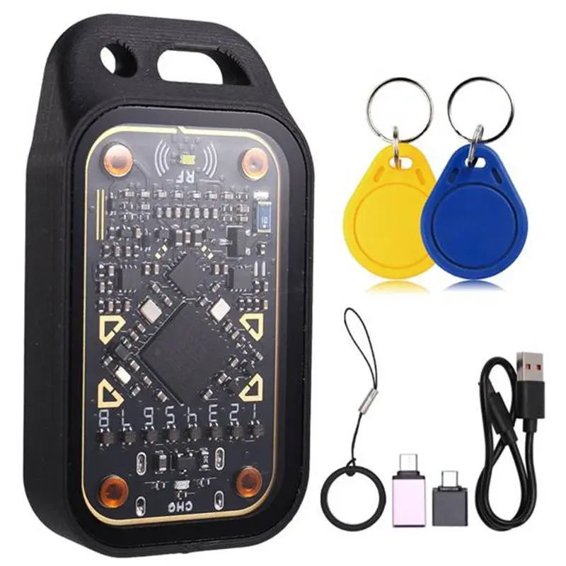 

B27B Chameleon Ultra Plus UID/CUID RFID Smart Card Emulator 13.56M 125Khz IC ID Card Decode Reset+ Automatic Polling+ Keychain