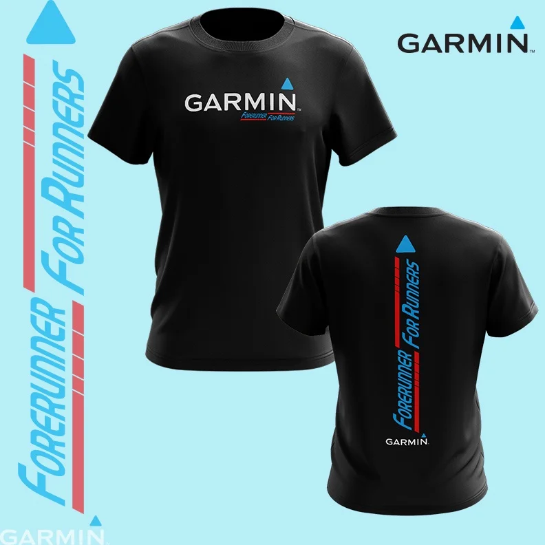 

GARMIN FORERUNNER RUNNING EDITION T SHIRT Men American Street Hip Hop Short Sleeve Women's Street Crew Neck Trendy Top