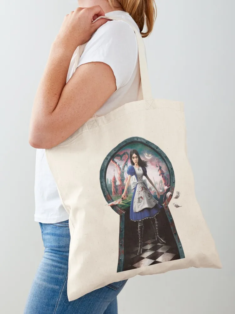 Alice: Madness Returns Tote Bag Portable shopping bag Large bags for women hand bags Canvas Tote Bag