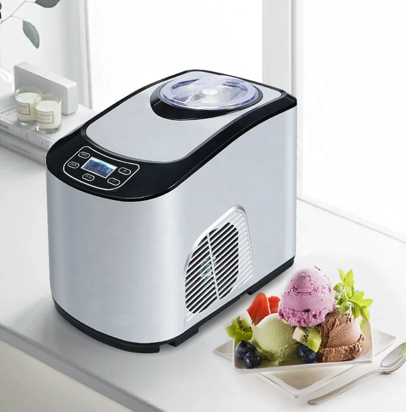 1.5L Home Use Soft and Hard Taste for Choice Compressor Self Chilling Ice Cream Maker Machine