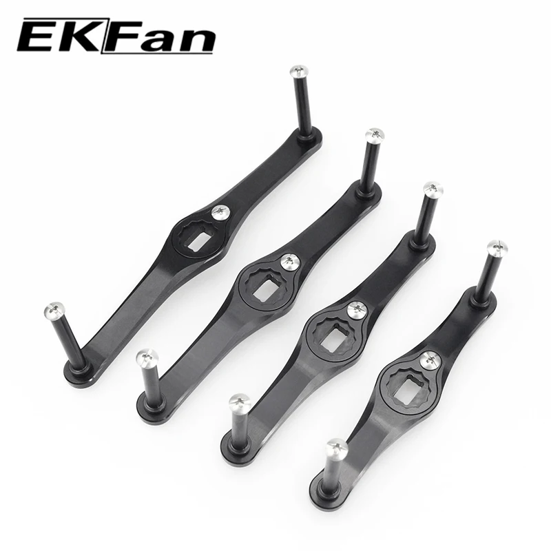 EKFan Baitcasting-Angelrollengriff 80/90/100/110mm Länge Aluminiumlegierung für A/S/D 7*4/8*5 Loch Ohne Knopf Köderrolle DIY-Teil – Detail 5
