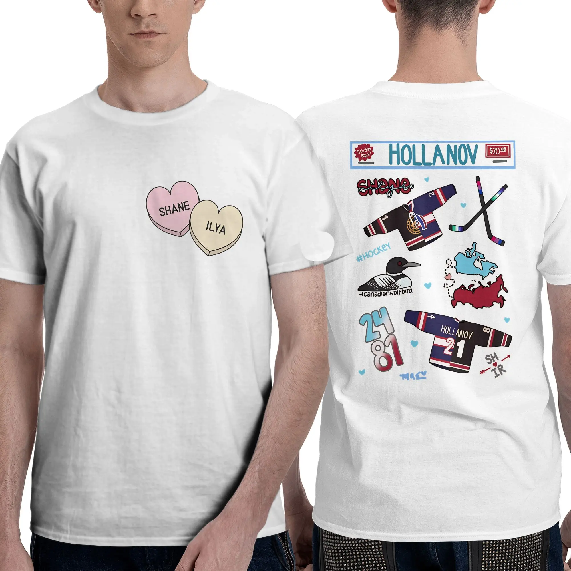 

Пакет наклеек Hollanov, футболки, мужские футболки из чистого хлопка, новинка, футболка с круглым вырезом, классическая одежда с короткими рукавами