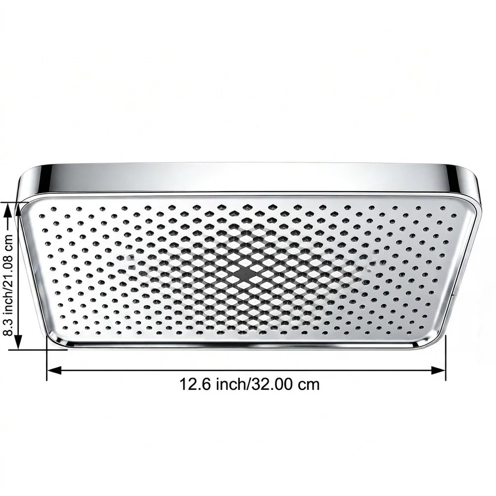 Rain Shower Head Set Overhead High-Flow for For bathing SunFor bathing Showering 32x21x4cm ABS Black White Option
