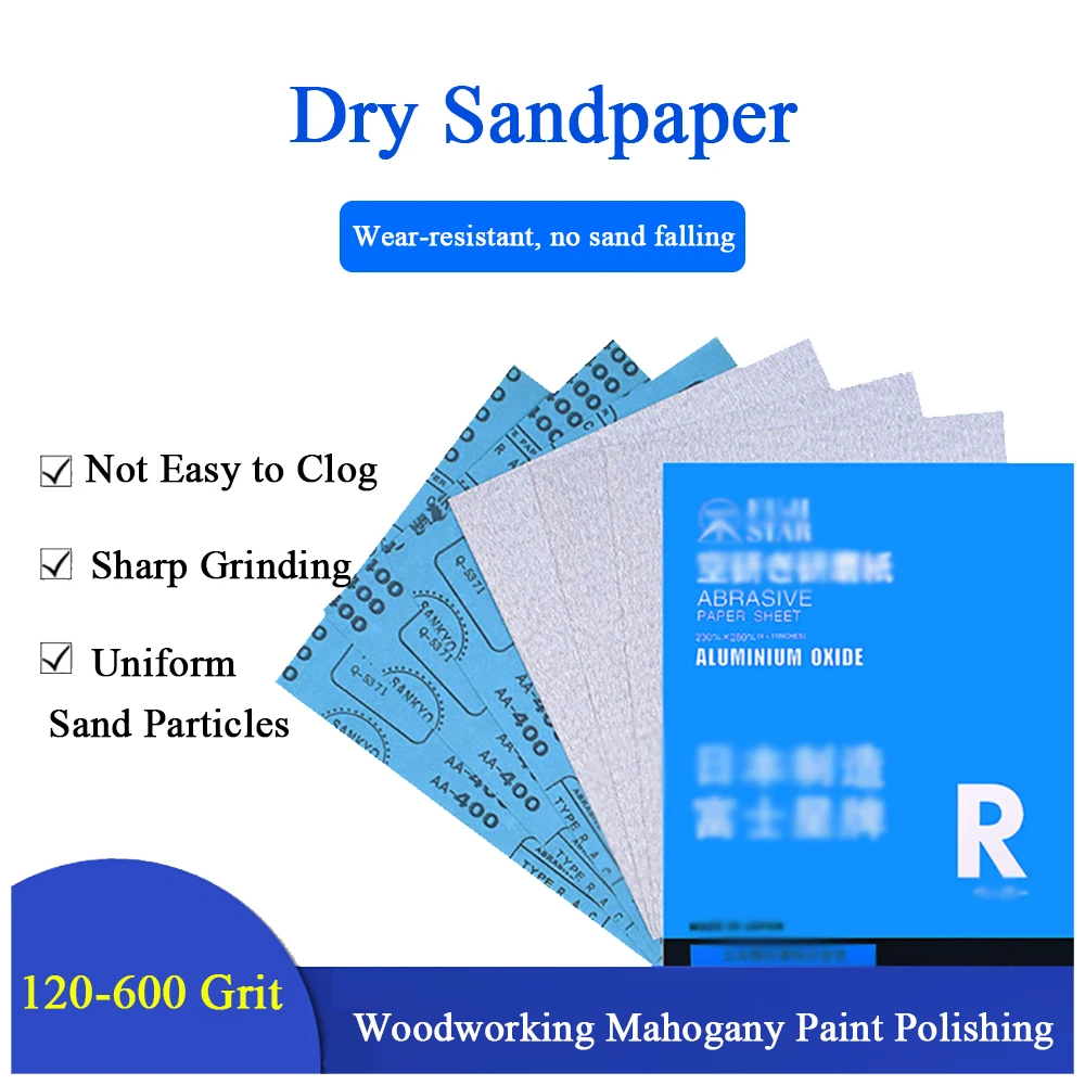 

120-600 Grit Dry Sandpaper White Sand Car Grinding And Polishing Resistant Silicon Carbide Sandpaper for Furniture Finishing