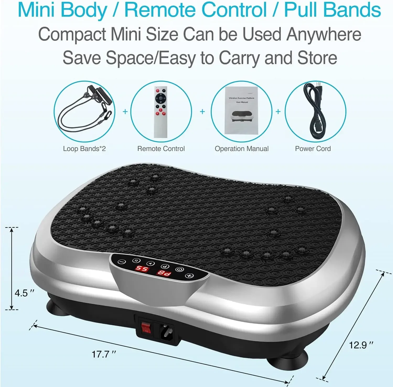 Hot Sale Vibration Plate Professional Powerfit Full Whole Body Vibration Platform Machines for Fitness Health with motor