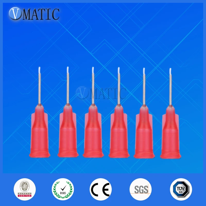 Free Shipping 100Pcs 27G 0.5'' TEF Lined Liquid Dispenser Needle Tips Glue Dispensing Needles 1/2 Inch