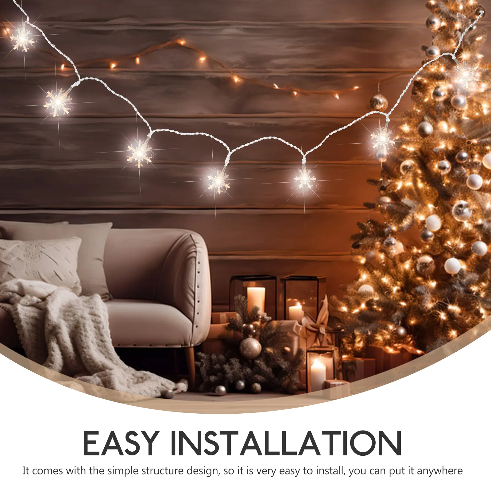 

1pc Christmas Tree String Lights Xmas Lamp String Atmosphere Light Holiday Decorative Lights Led Pendant For Party Indoor