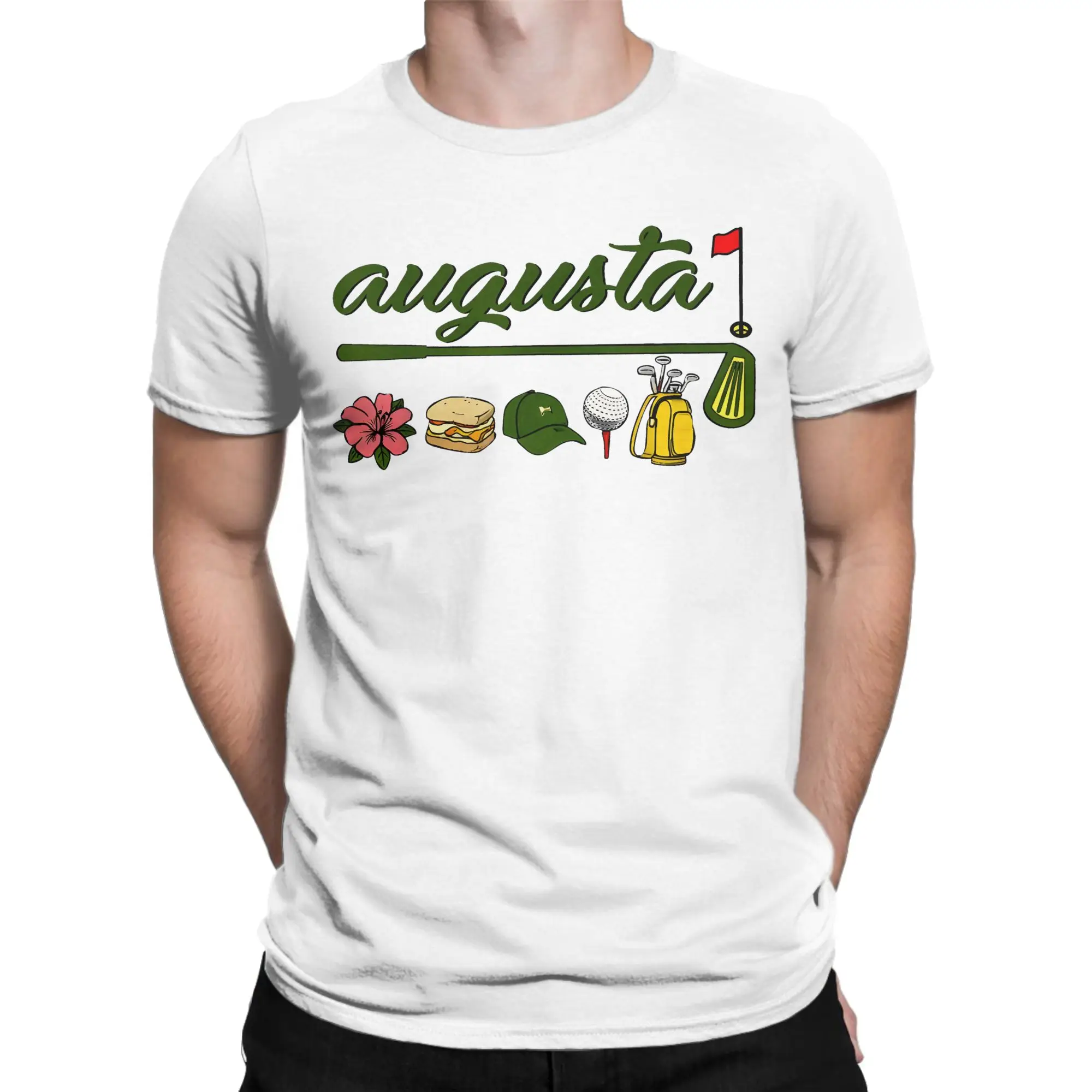 Augusta Georgia Azalea Golf Pimento Cheese T Shirt Summer  Funny T-Shirts Cotton Hippie Tee Shirt For Men's Design Tops