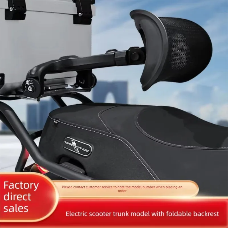 2026 Motorcycle Backrest Electric Vehicle Backrest Universal Waist protection Folding Lumbar Support Rear Seat Telescopic