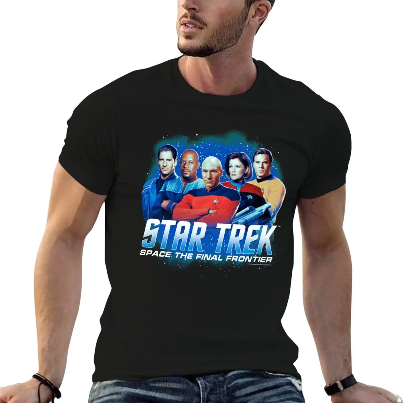 

t 100% man shirts cotton men casual for luxury Ships shirt The Of Captains Trek Star men t Past T-Shirt brand