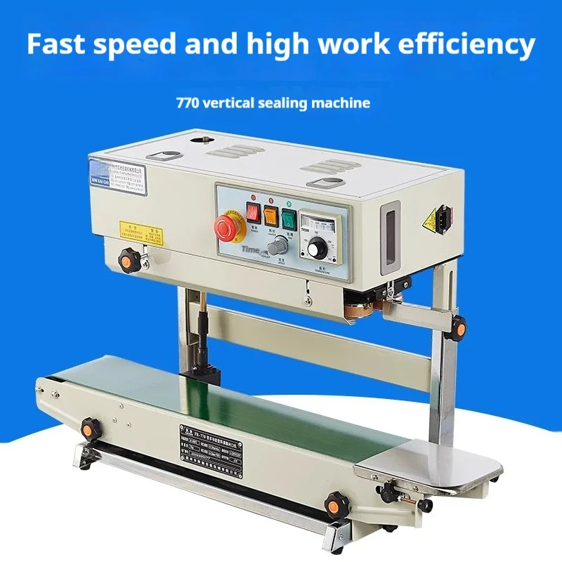 Vertical Sealer Sealing Machine for Plastic Bag Welding Machine for Liquid or Paste Package Able to Print Date.
