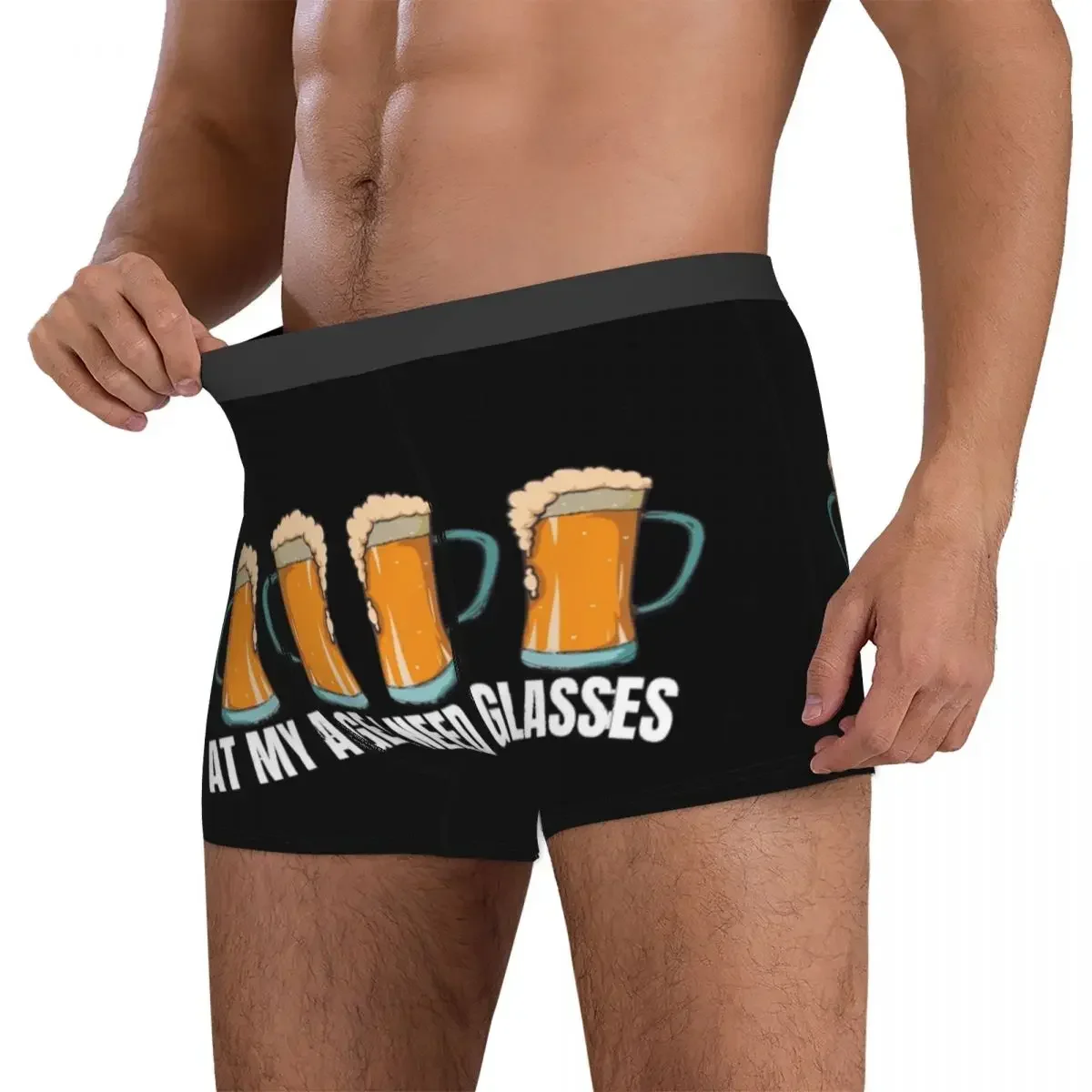 Boxer Underpants Shorts Beer Lovers Panties Men Breathable Underwear for Homme Man Boyfriend Gifts